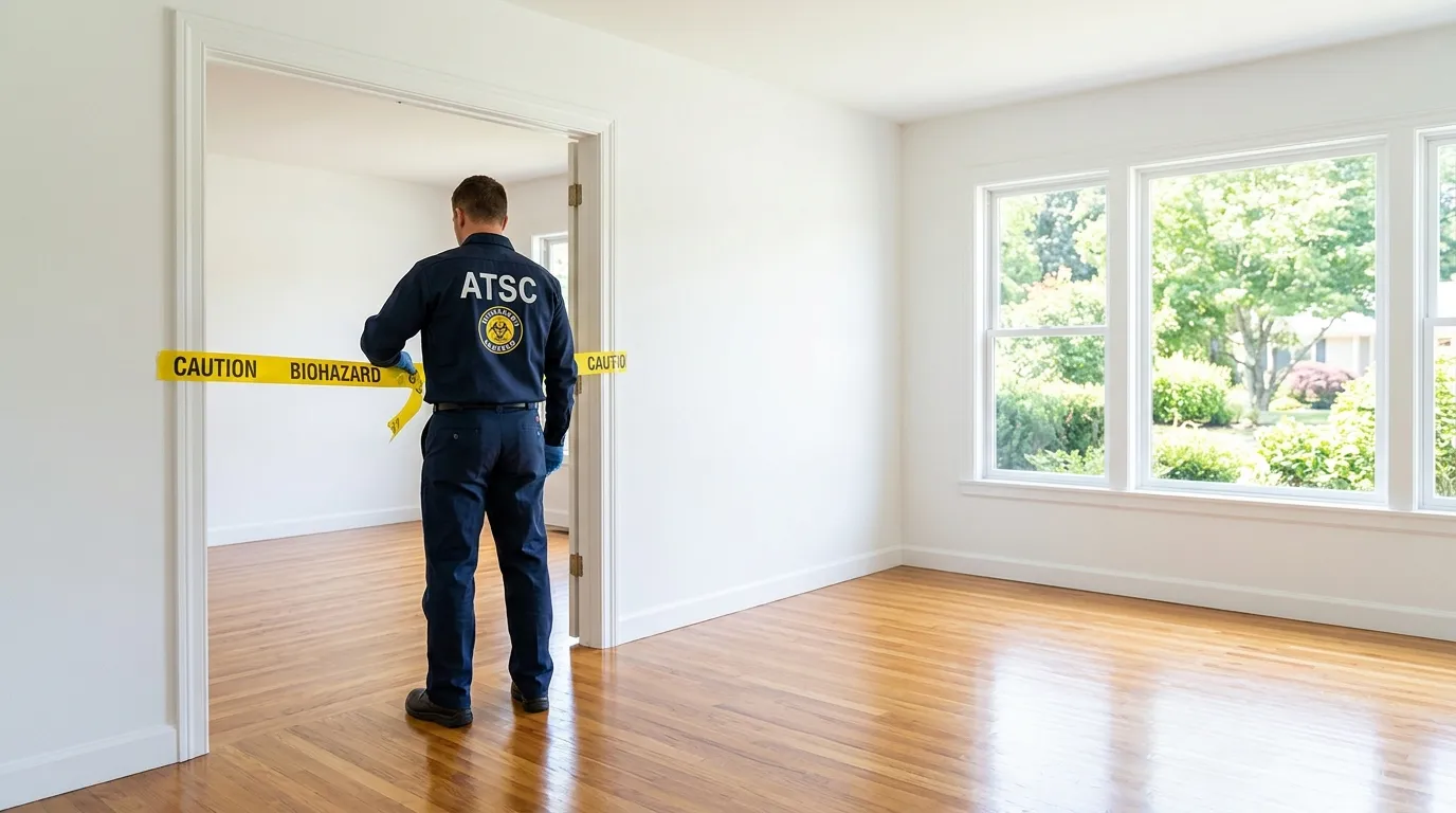 Certified biohazard cleanup crew performing Trauma Scene Cleanup in Cleveland Park